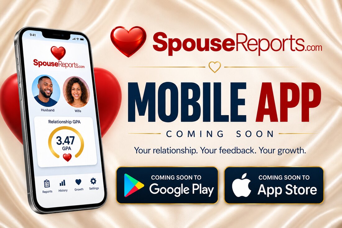Spouse Reports mobile app, coming soon to Google Play and the App Store